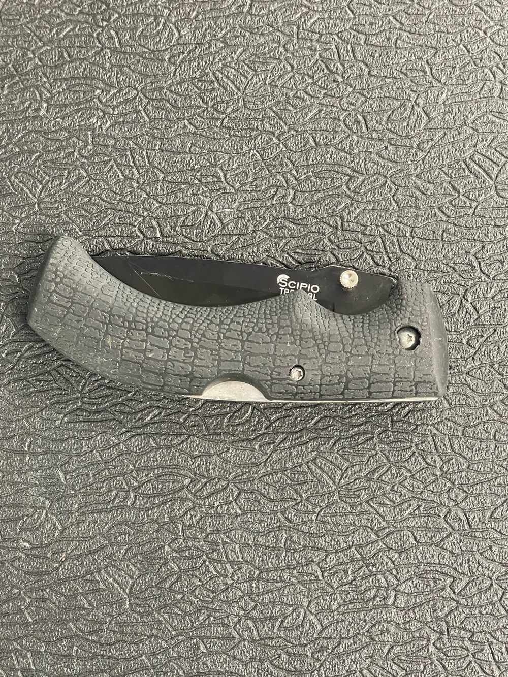 Black Folding Pocket Knife – Compact Men's Accessory